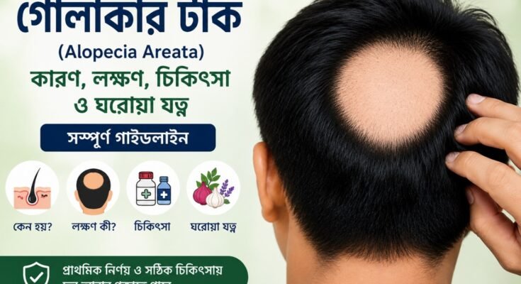 অ্যালোপেসিয়া এরিয়াটা রোগে মাথায় গোলাকার টাক এবং তার চিকিৎসা