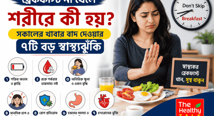 স্বাস্থ্যকর ব্রেকফাস্ট বনাম ব্রেকফাস্ট বাদ দেওয়ার স্বাস্থ্যঝুঁকির প্রতীকী ছবি