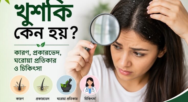 খুশকির কারণ, লক্ষণ ও চিকিৎসা সম্পর্কে বিস্তারিত