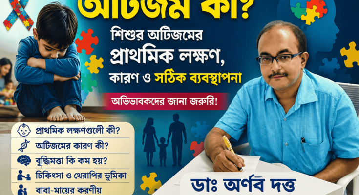 শিশুর অটিজমের লক্ষণ ও চিকিৎসা নিয়ে আলোচনা করছেন ডাঃ অর্ণব দত্ত