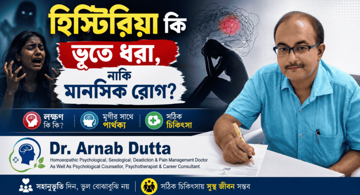হিস্টিরিয়া বা Conversion Disorder-এর লক্ষণ, মৃগীর সঙ্গে পার্থক্য ও চিকিৎসা