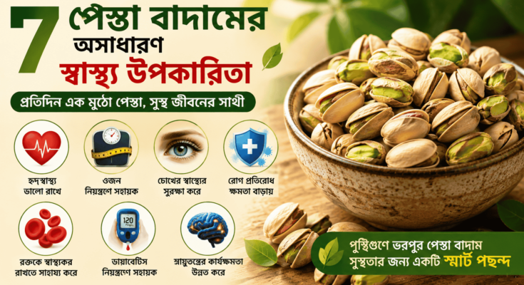 পেস্তা বাদামের স্বাস্থ্য উপকারিতা ও পুষ্টিগুণ