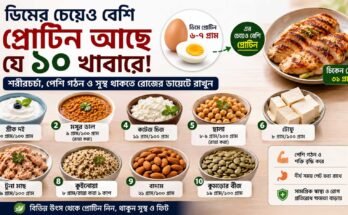 ডিমের চেয়ে বেশি প্রোটিনযুক্ত ১০ খাবার