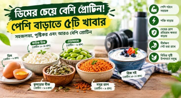 পেশি বৃদ্ধির জন্য ডিমের চেয়ে বেশি প্রোটিনযুক্ত ৫টি খাবার