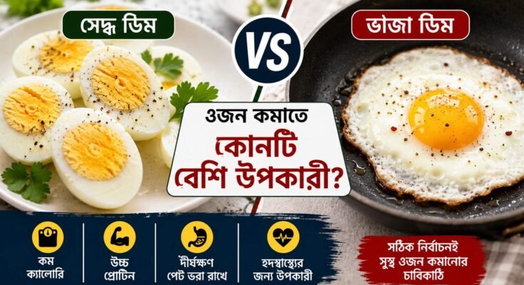 ওজন কমানোর জন্য সেদ্ধ ডিম ও ভাজা ডিমের তুলনা