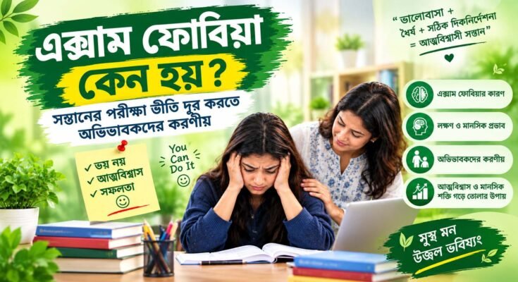 পরীক্ষার মানসিক চাপ ও এক্সাম ফোবিয়া দূর করার সহজ উপায়