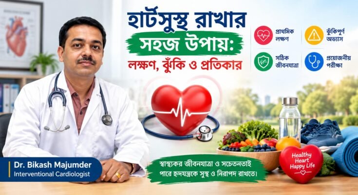 সুস্থ হৃদযন্ত্রের যত্ন, নিয়মিত হাঁটার অভ্যাস ও পুষ্টিকর খাদ্যাভ্যাস