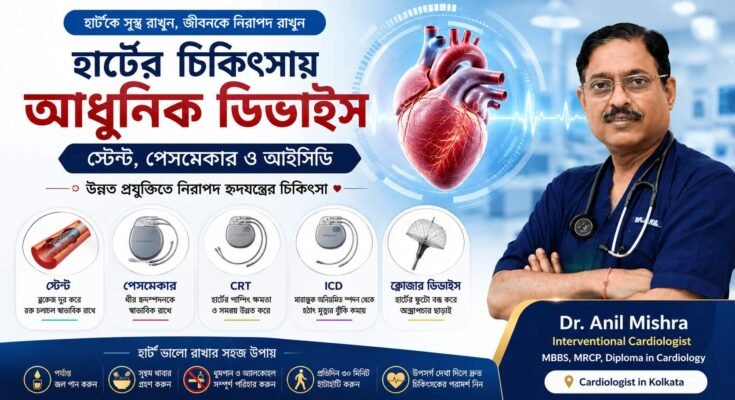 হার্টের আধুনিক চিকিৎসায় স্টেন্ট পেসমেকার CRT ও ICD ডিভাইস