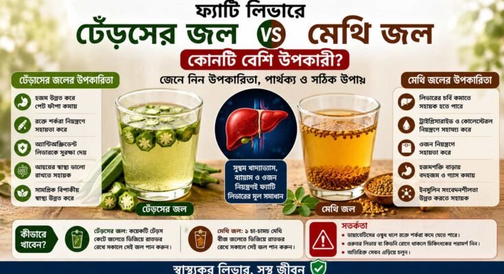 ফ্যাটি লিভারের জন্য ঢেঁড়সের জল ও মেথি জলের তুলনা
