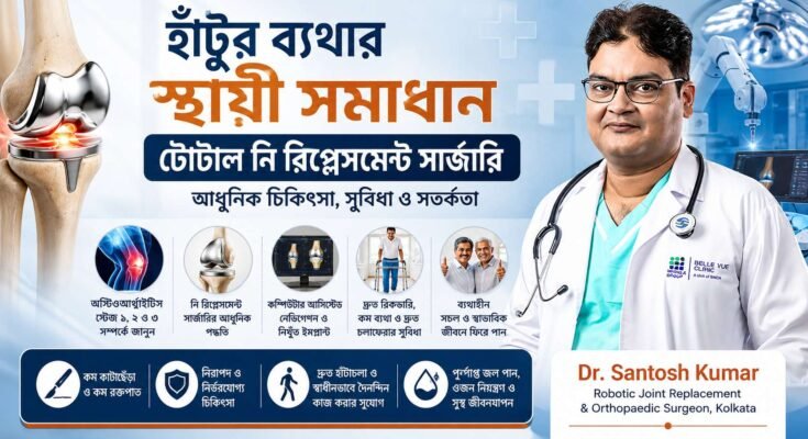 টোটাল নি রিপ্লেসমেন্ট সার্জারি ও হাঁটু প্রতিস্থাপনের আধুনিক পদ্ধতি