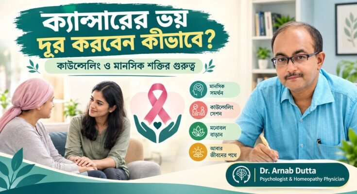 ক্যান্সারের ভয় দূর করতে রোগী ও পরিবারের মানসিক সহায়তা এবং কাউন্সেলিং