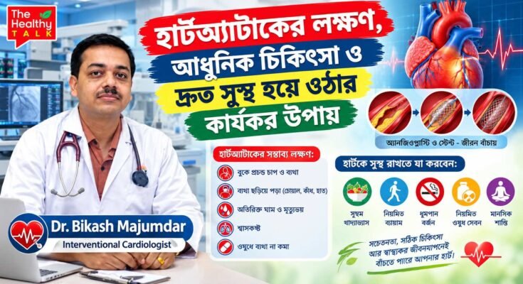 হার্ট অ্যাটাকের লক্ষণ, প্রাইমারি অ্যানজিওপ্লাস্টি চিকিৎসা ও হৃদযন্ত্রের যত্ন