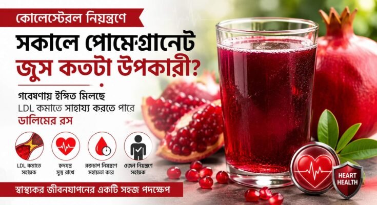 LDL কোলেস্টেরল নিয়ন্ত্রণে পোমেগ্রানেট জুসের সম্ভাব্য উপকারিতা